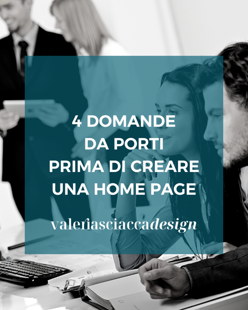 come creare una buona home page