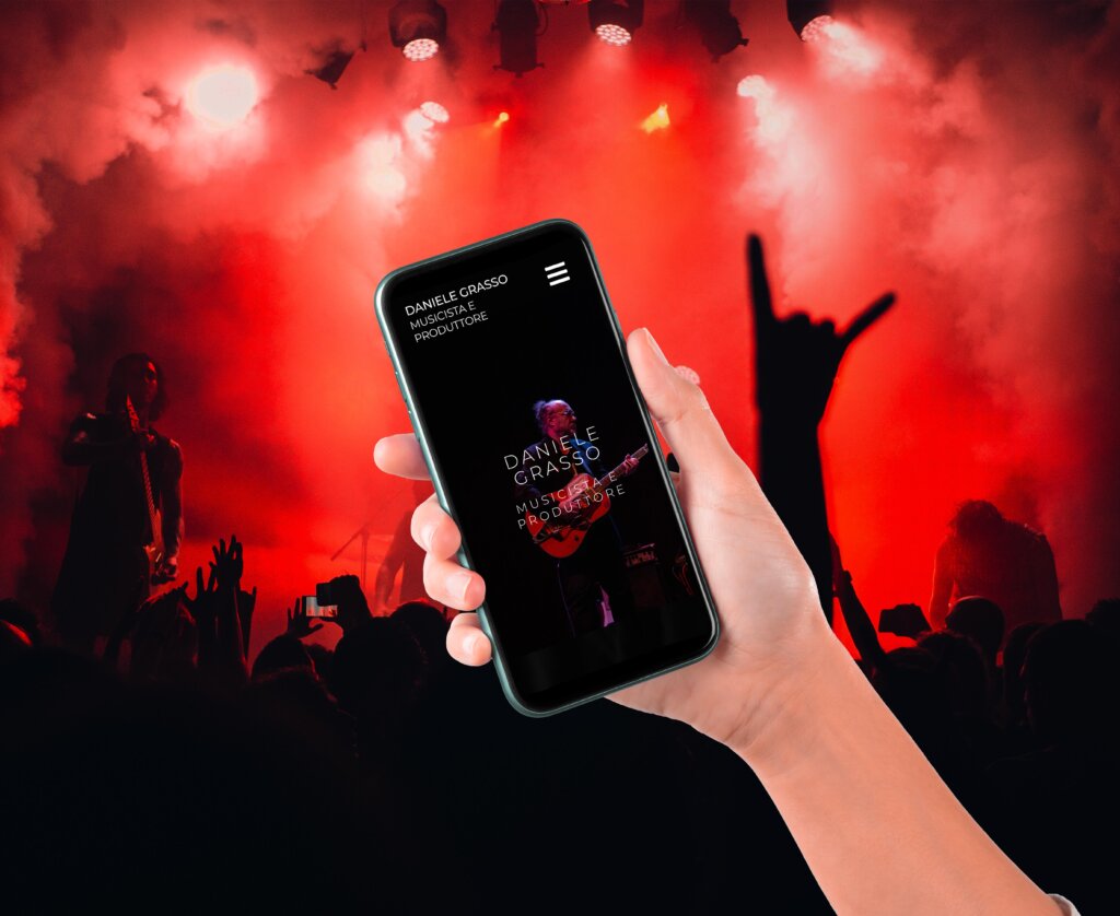 daniele grasso sito web mockup Creazione sito per musicista (1)